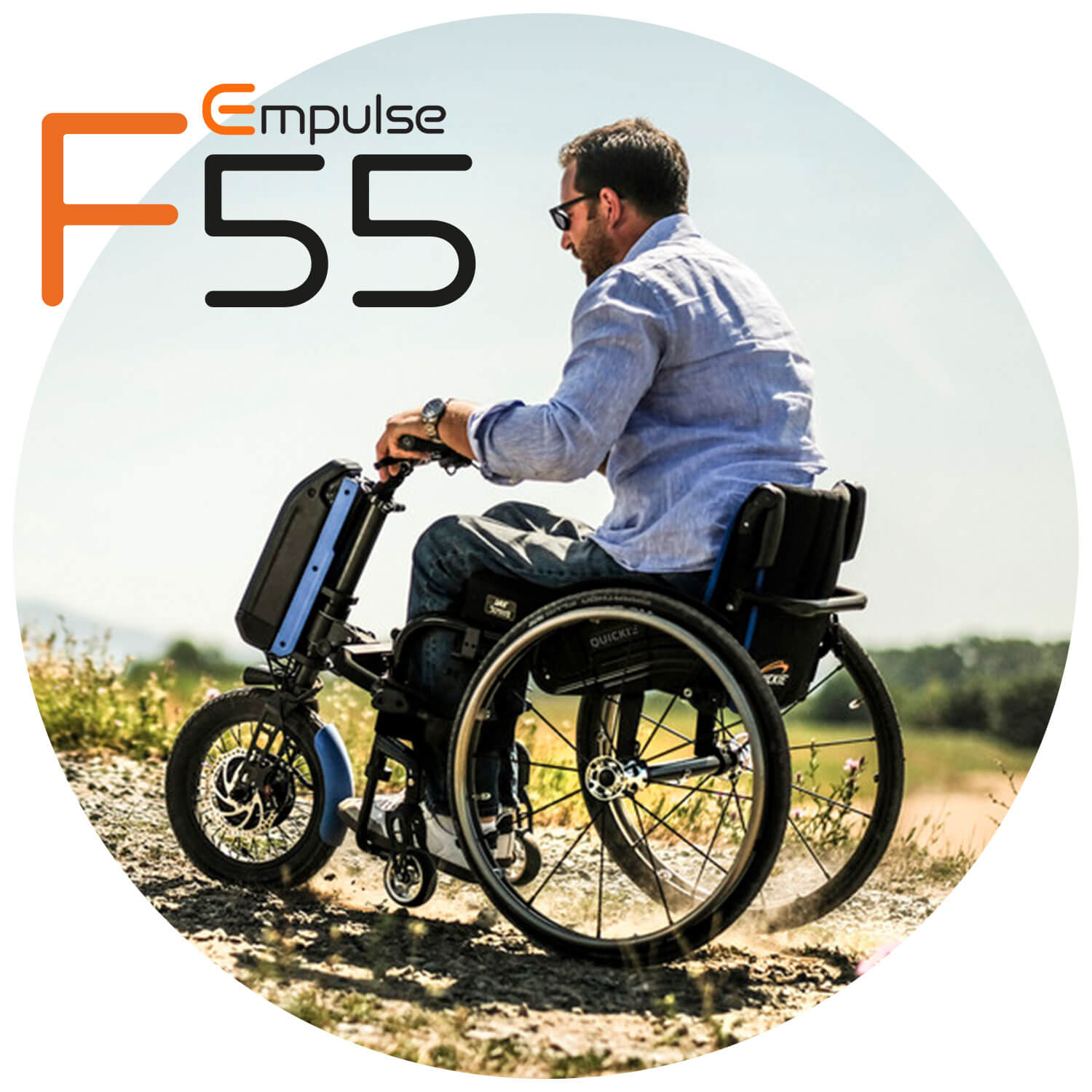 Handbike para cadeira de rodas F55